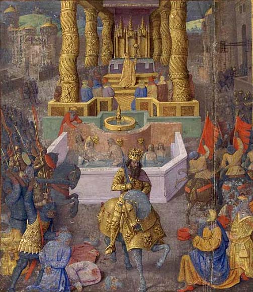 Jean Fouquet The taking of Jerusalem by Herod the Great, 36 BC